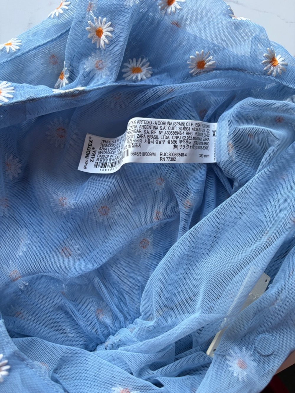 Zara Daisy Mesh Bag in light blue - Picture 5 of 5